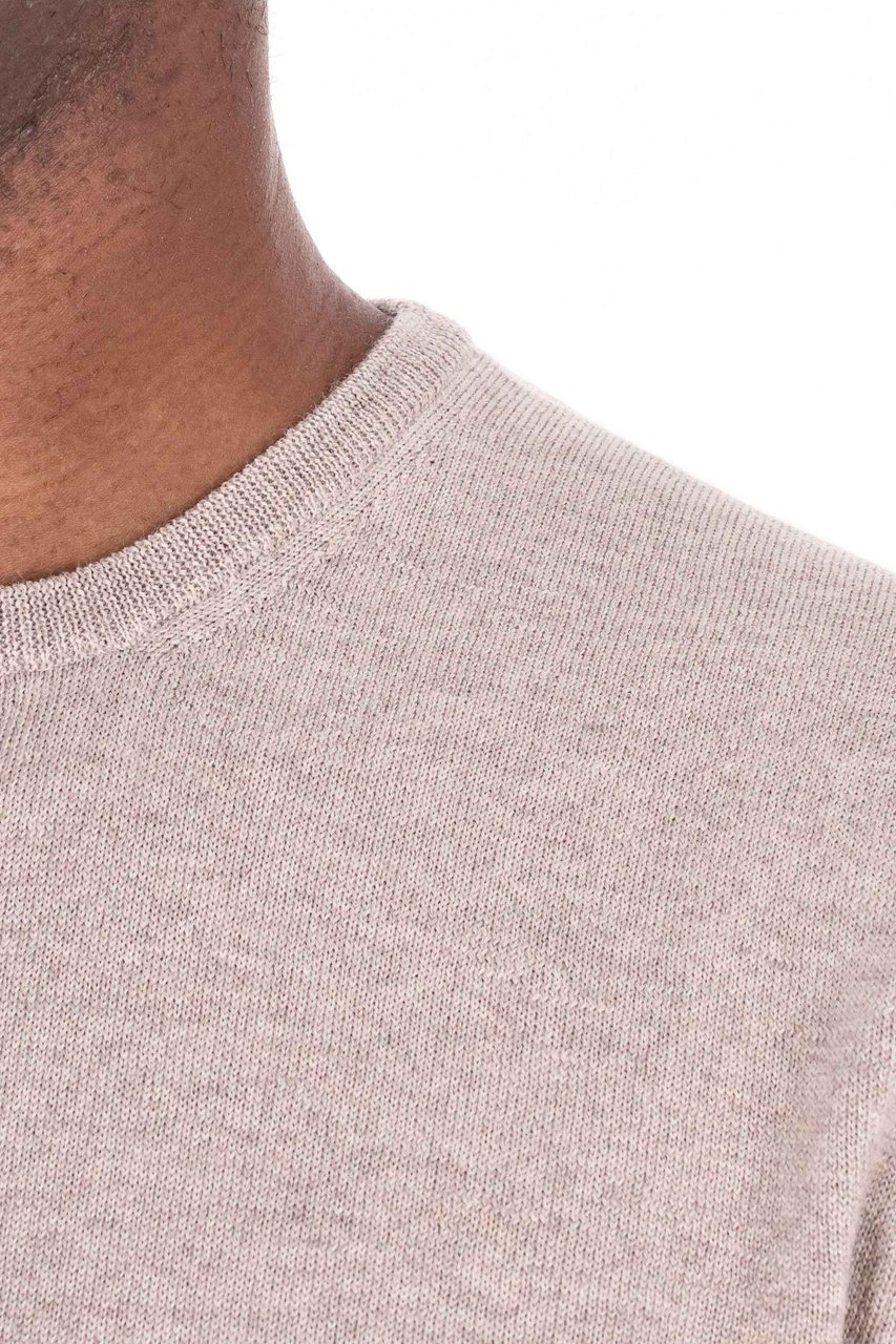 Barba Merino Wool Crewneck Sweater Roze