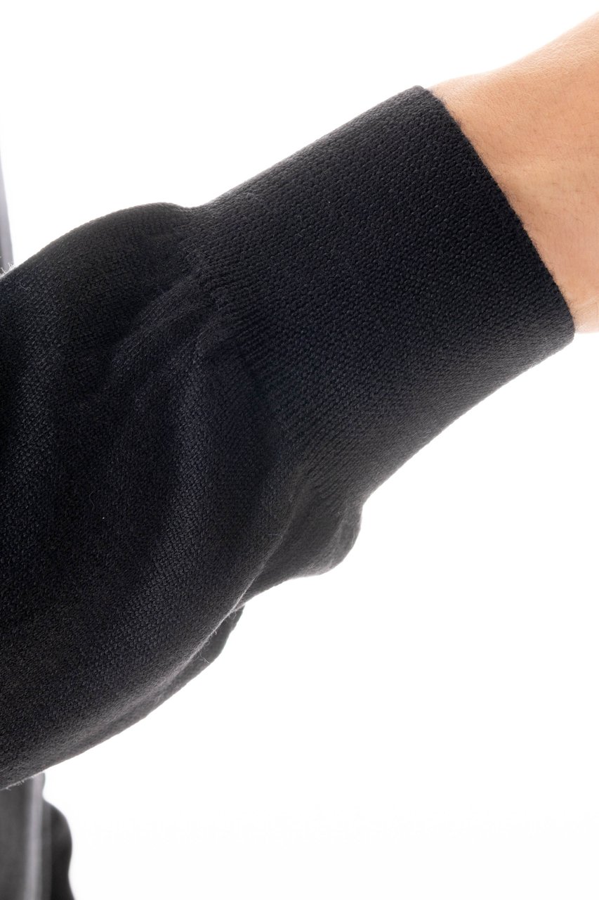 Barba Extrafin Virgin Wool Crewneck Sweater Zwart