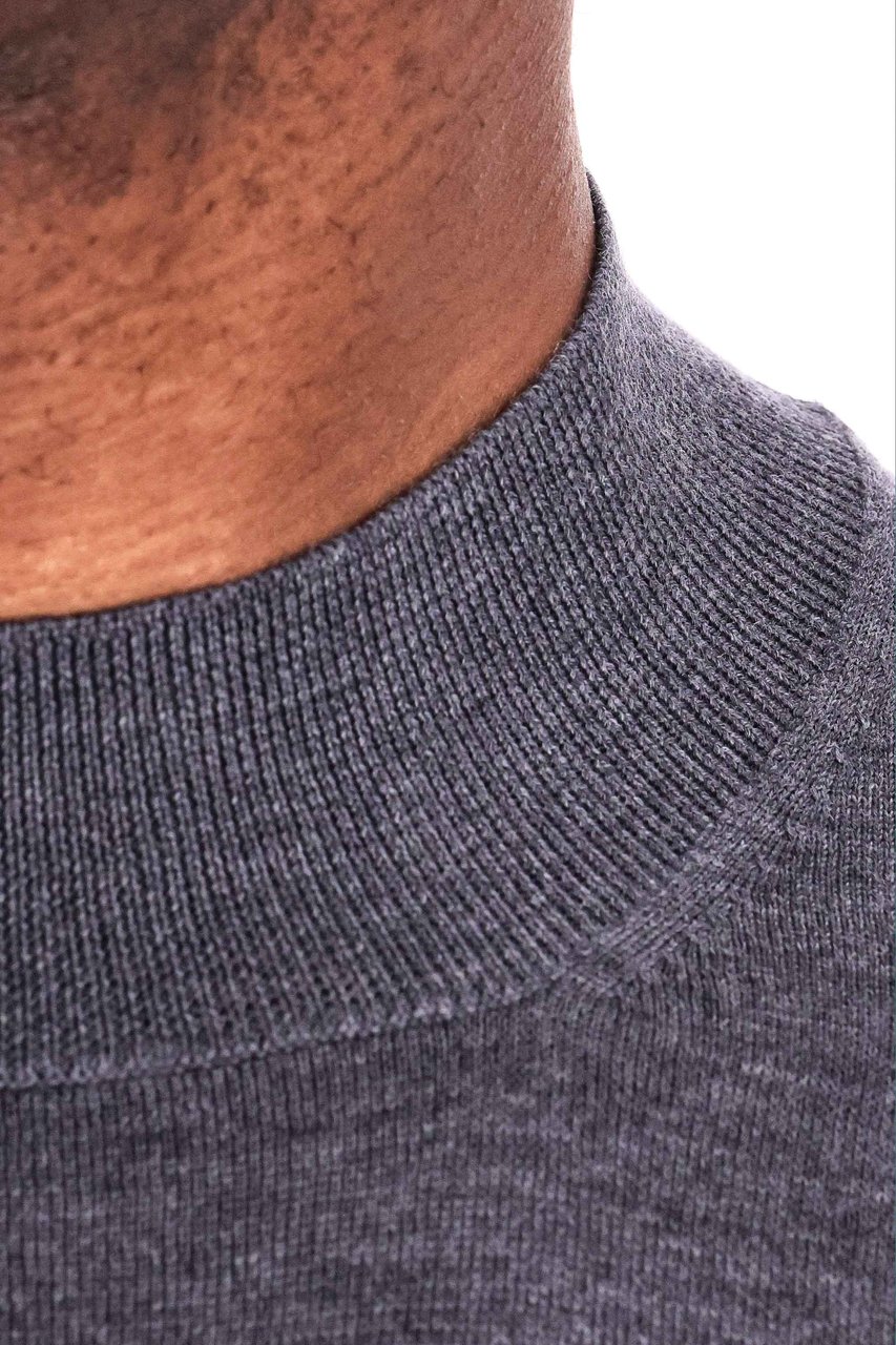 Barba Virgin Wool Turtleneck Sweater Neutraal