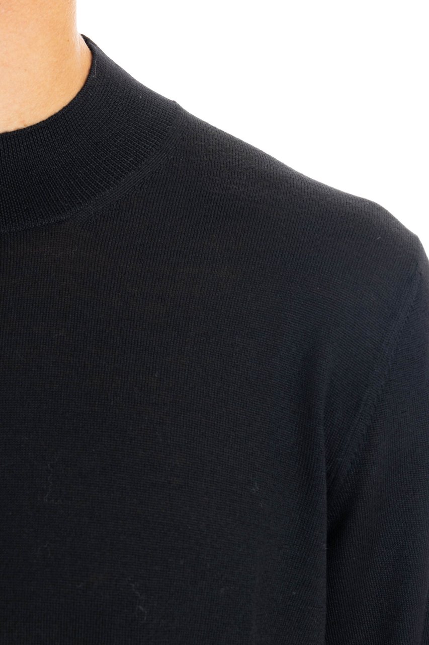 Barba Extrafin Virgin Wool Turtleneck Zwart