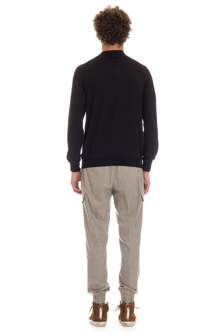 Barba Extrafin Virgin Wool Turtleneck Zwart