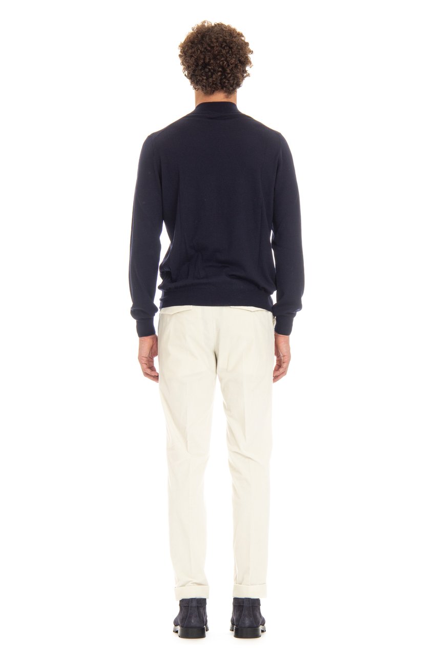 Barba Extrafin Virgin Wool Turtleneck Sweater Zwart