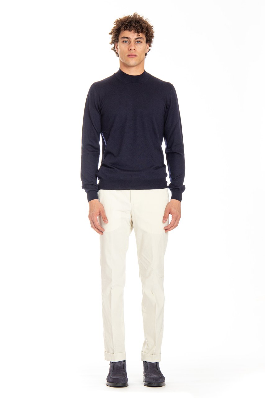 Barba Extrafin Virgin Wool Turtleneck Sweater Zwart
