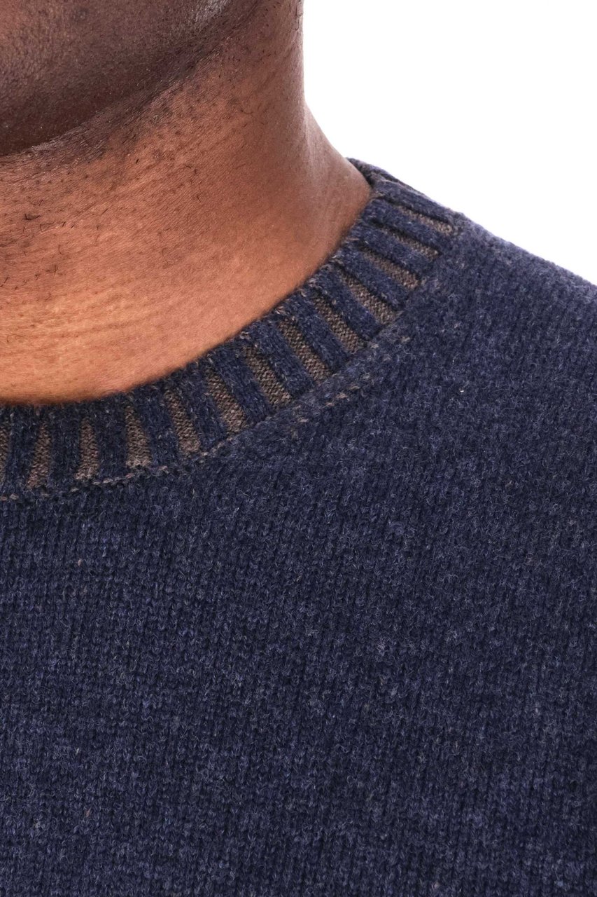 Barba Vanisé Crewneck in Wool-Viscose-Cashmere Grijs