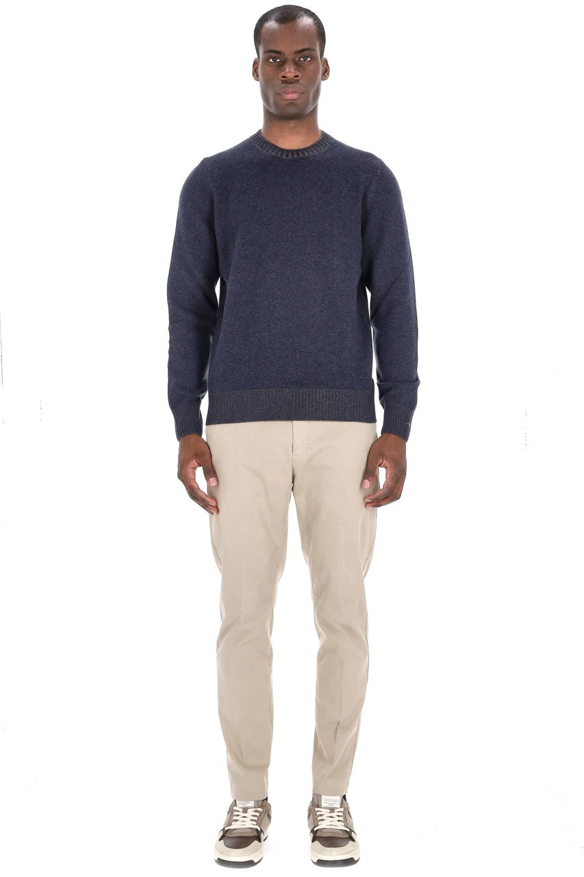 Barba Vanisé Crewneck in Wool-Viscose-Cashmere Grijs