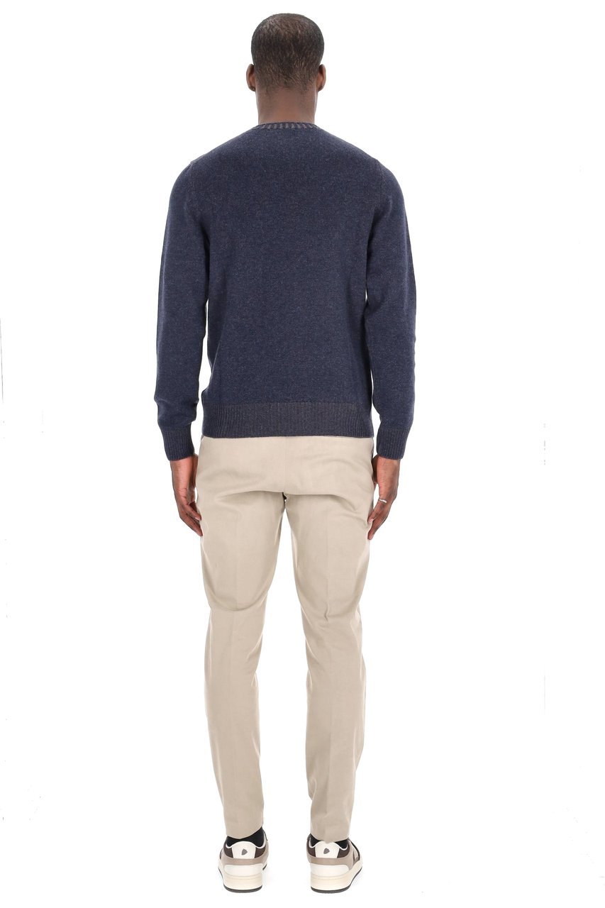Barba Vanisé Crewneck in Wool-Viscose-Cashmere Grijs