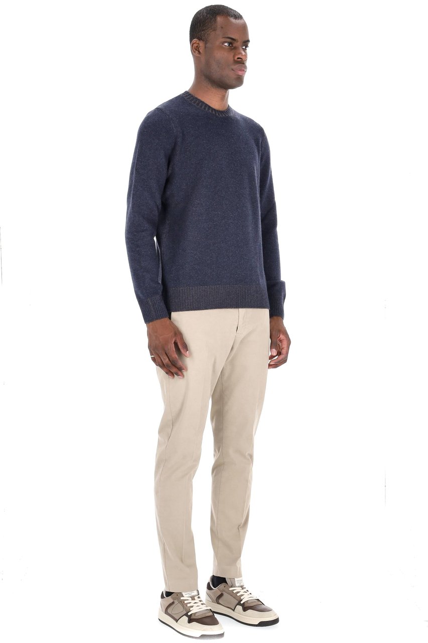 Barba Vanisé Crewneck in Wool-Viscose-Cashmere Grijs