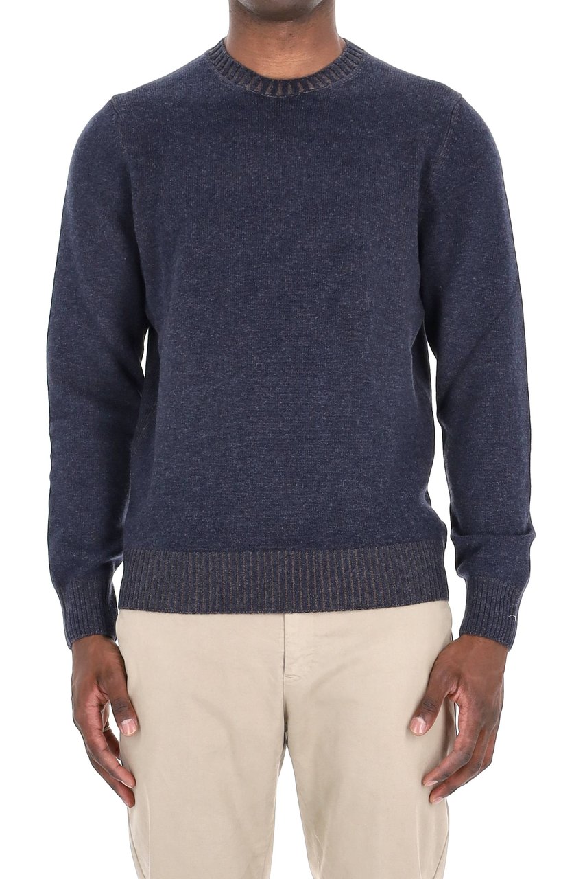Barba Vanisé Crewneck in Wool-Viscose-Cashmere Grijs