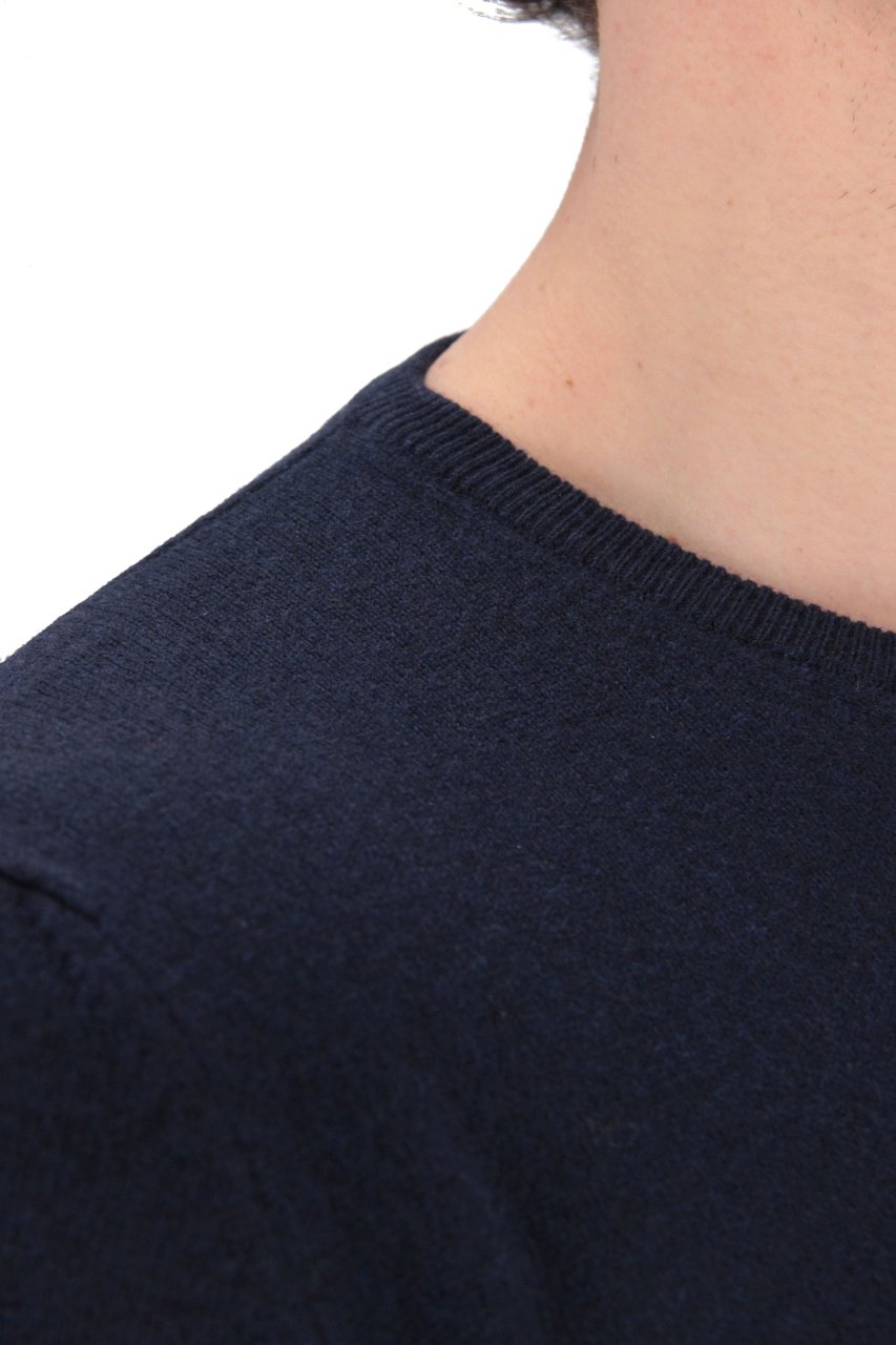 Barba Wool-Cashmere Crewneck Sweater Zwart