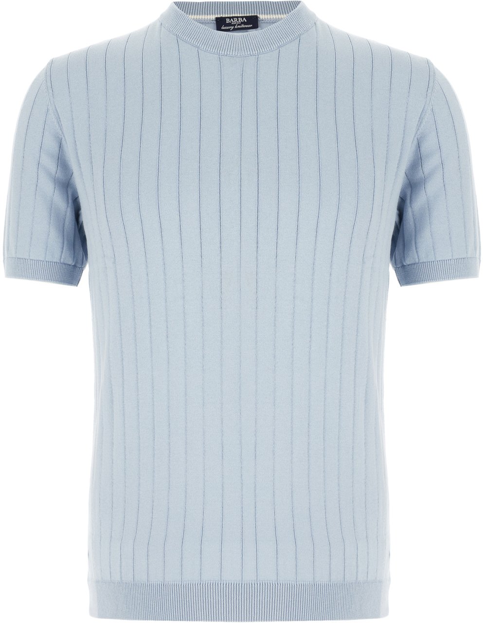 Barba Barba Powder blue cotton sweater Lichtblauw