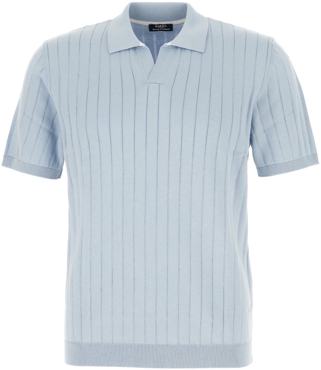 Barba Barba Light blue cotton sweater Lichtblauw