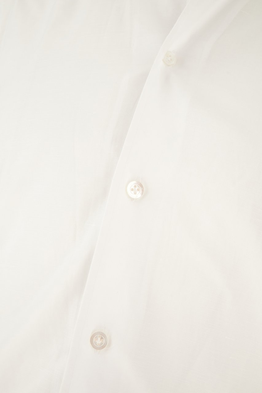 Barba Barba White cotton blend shirt Wit