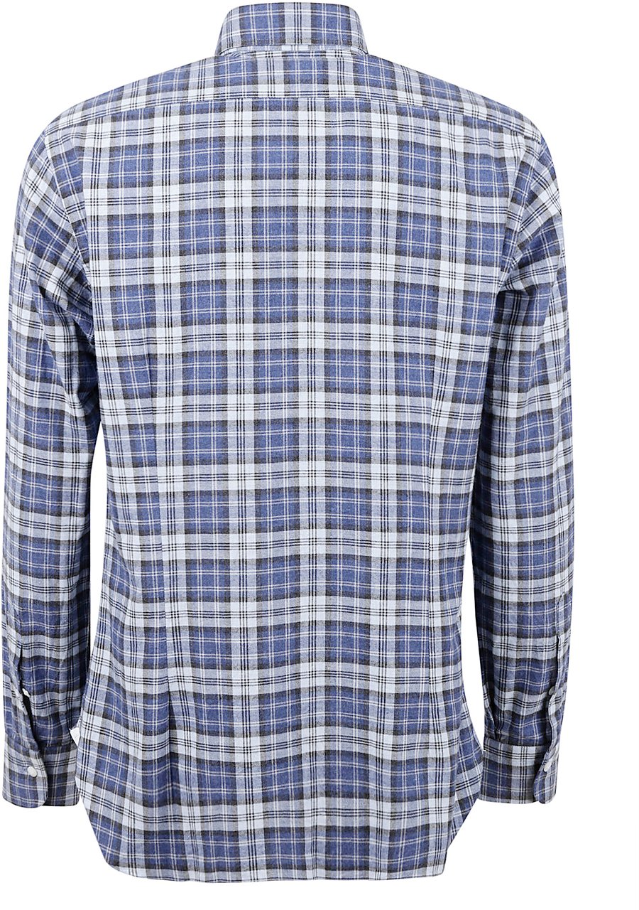 Barba Shirts Blu Azzurro Blauw