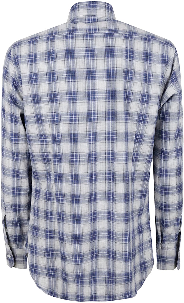 Barba Shirts Bluette Grigio Lichtblauw