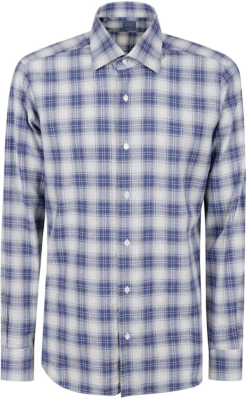Barba Shirts Bluette Grigio Lichtblauw
