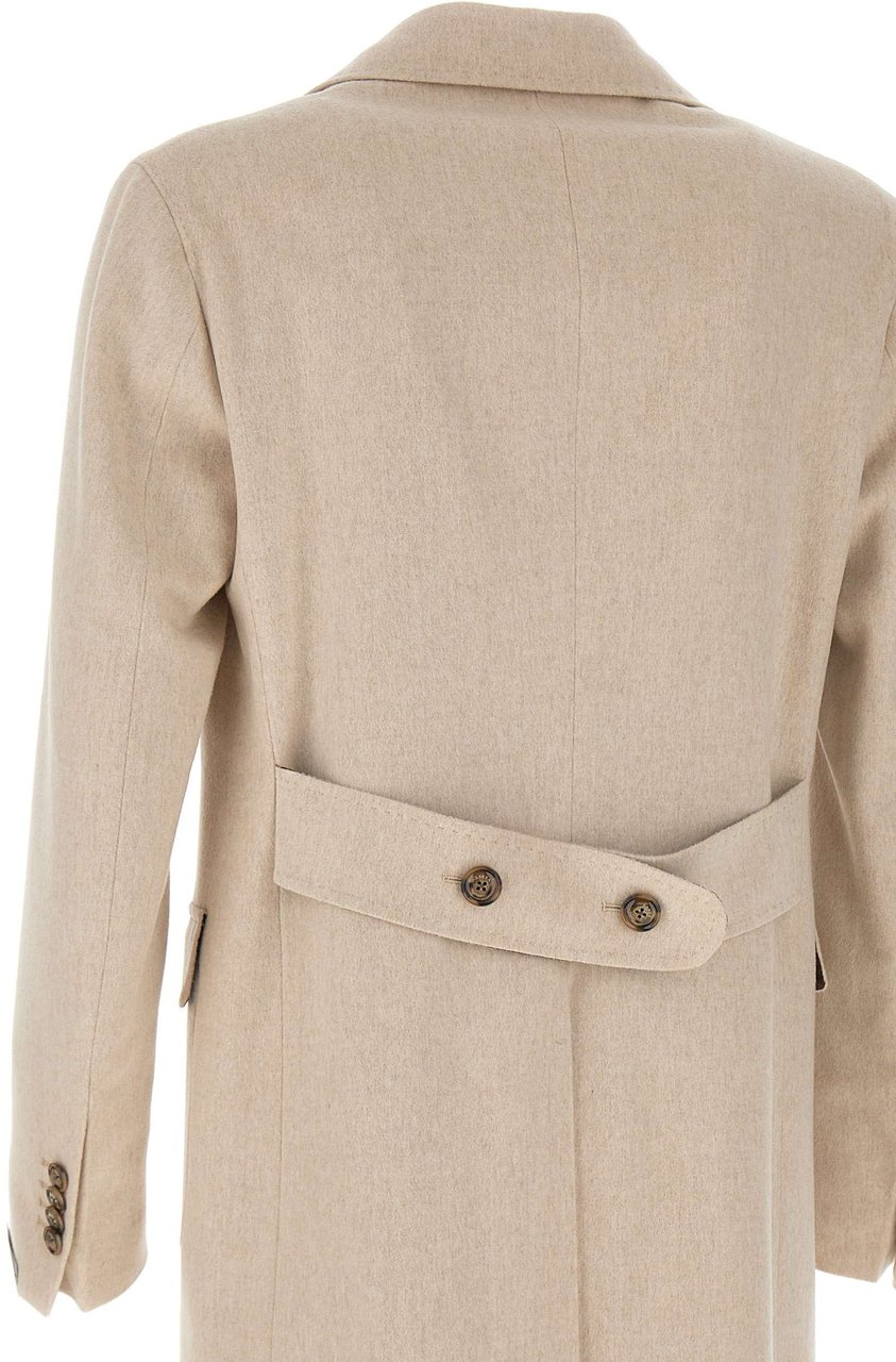 Barba Coats White Beige
