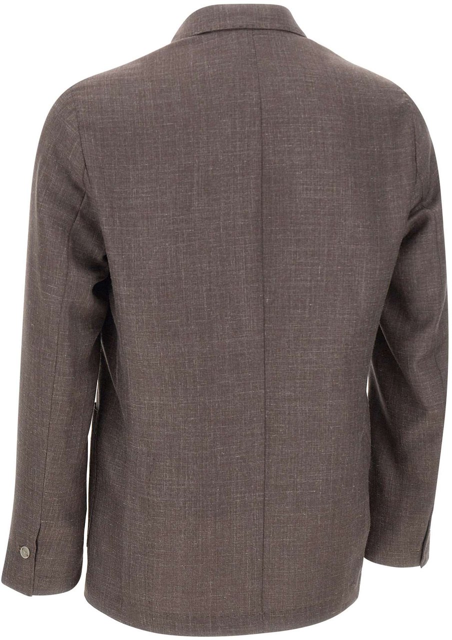 Barba Jackets Brown Taupe
