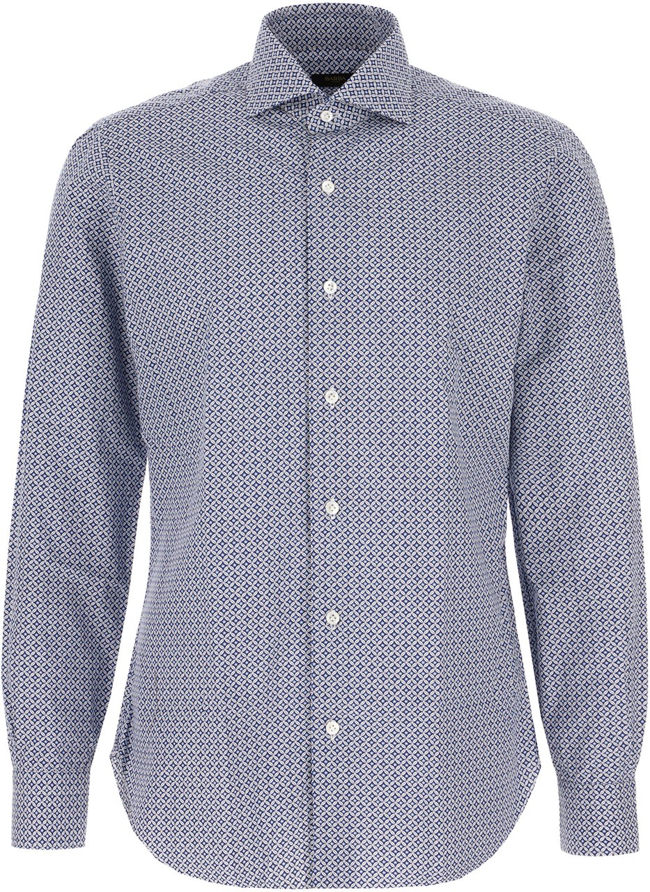 Barba Printed poplin shirt Divers