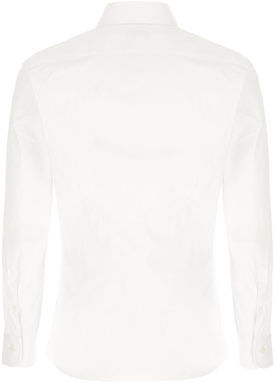 Barba Barba White poplin shirt Wit