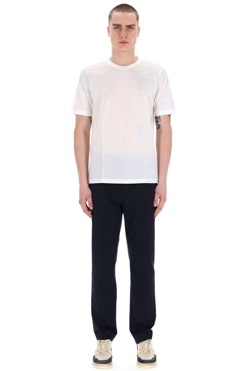 Barba Mercerized Cotton T-Shirt Paars