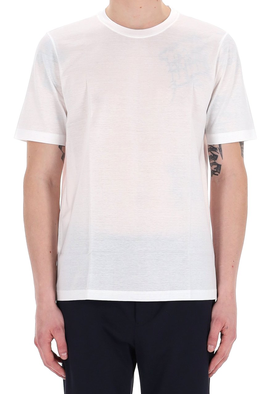 Barba Mercerized Cotton T-Shirt Paars