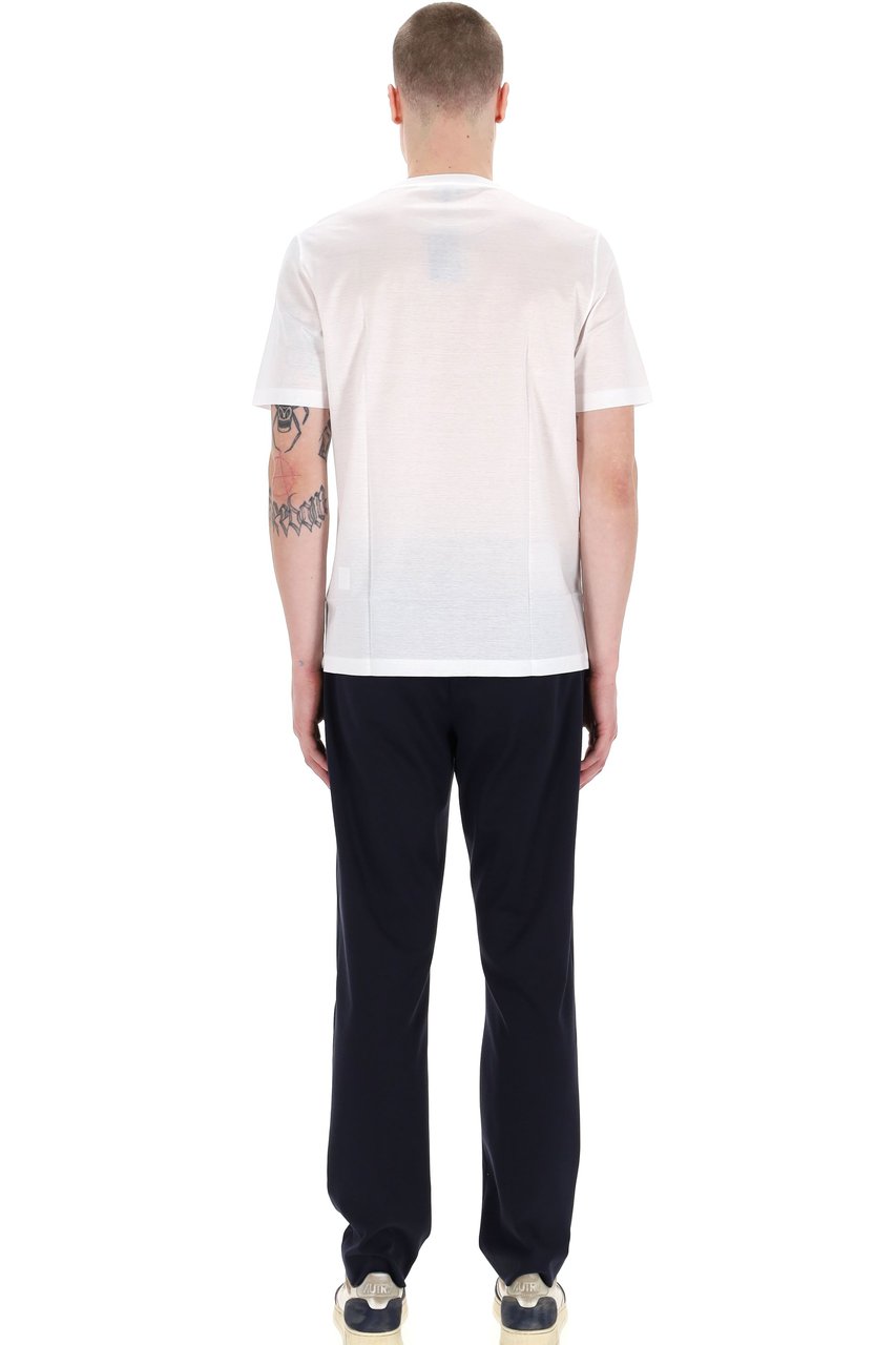 Barba Mercerized Cotton T-Shirt Paars