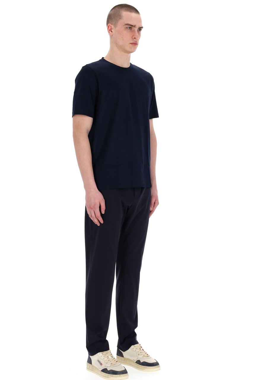 Barba Mercerized Cotton T-Shirt Zwart