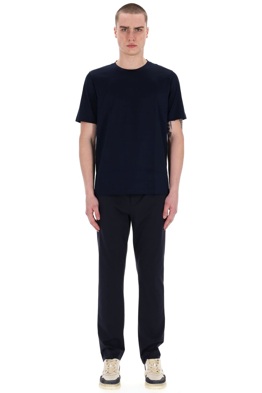 Barba Mercerized Cotton T-Shirt Zwart