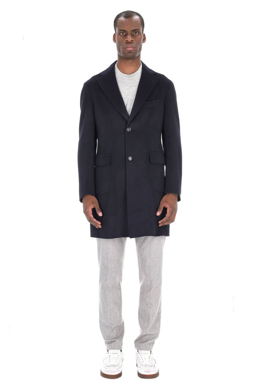 Barba Pure Cashmere Coat Zwart