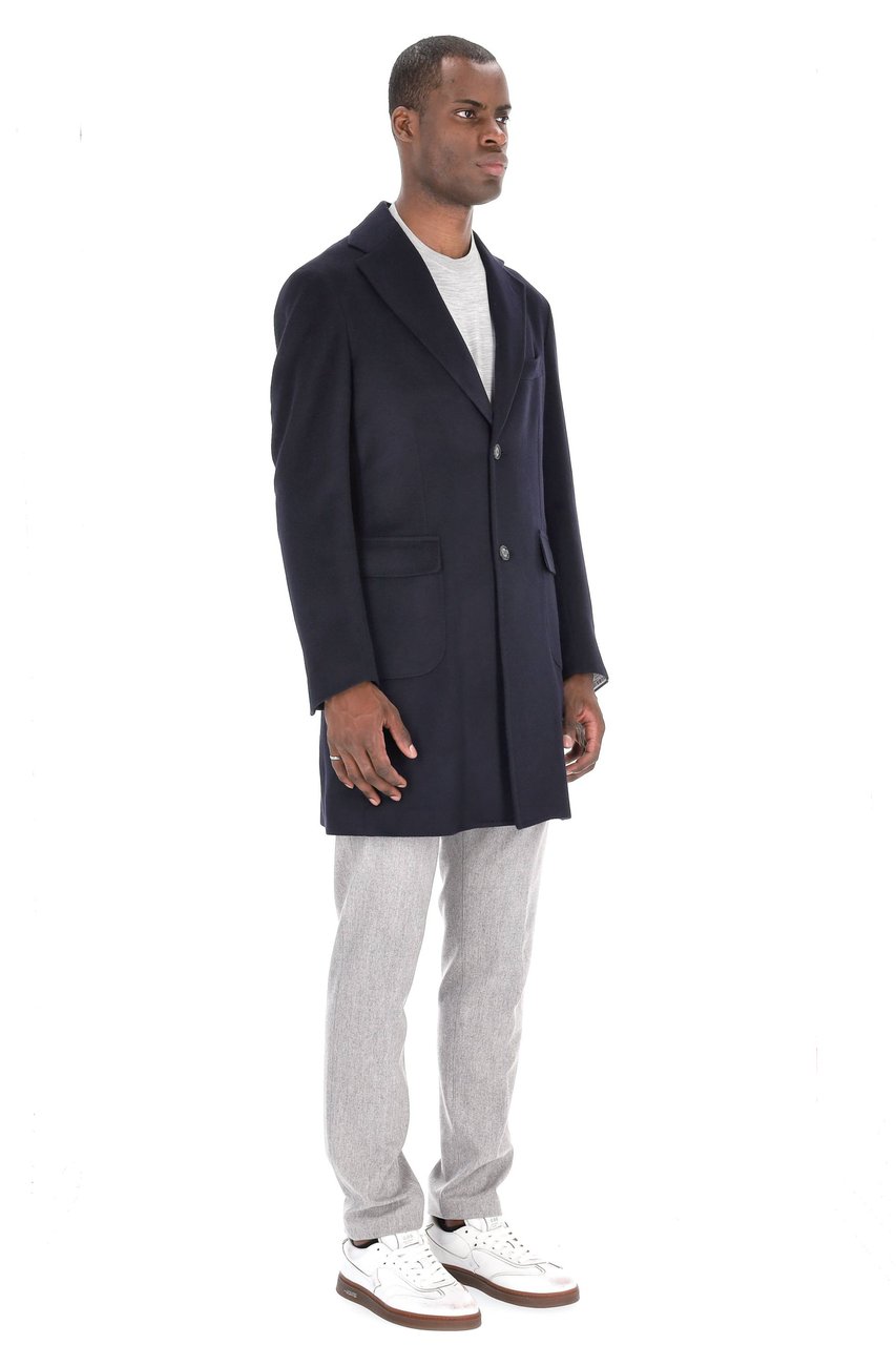 Barba Pure Cashmere Coat Zwart