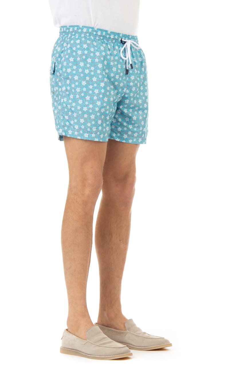 Barba Superlight Floral Print Swimwear Blauw