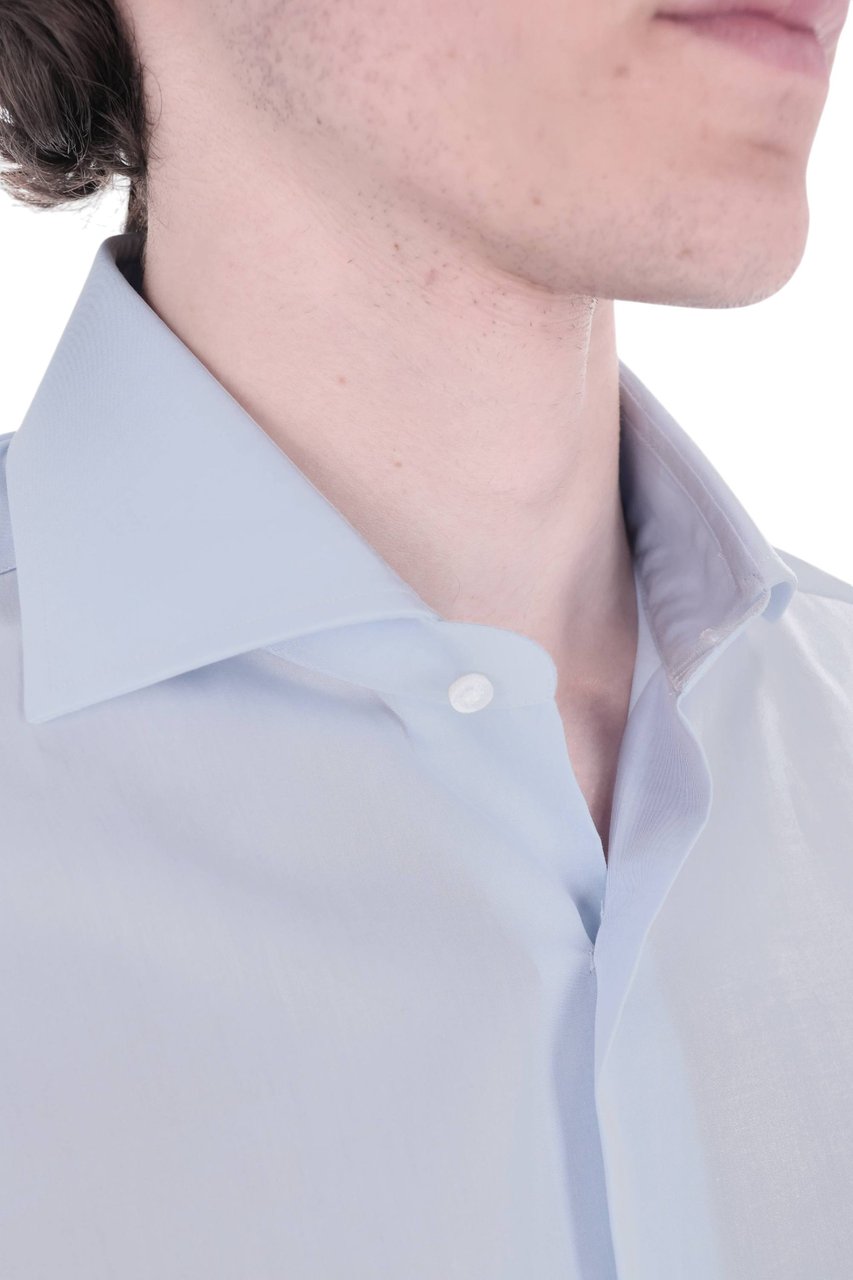 Barba Black Label Cotton Poplin Casual Shirt Wit