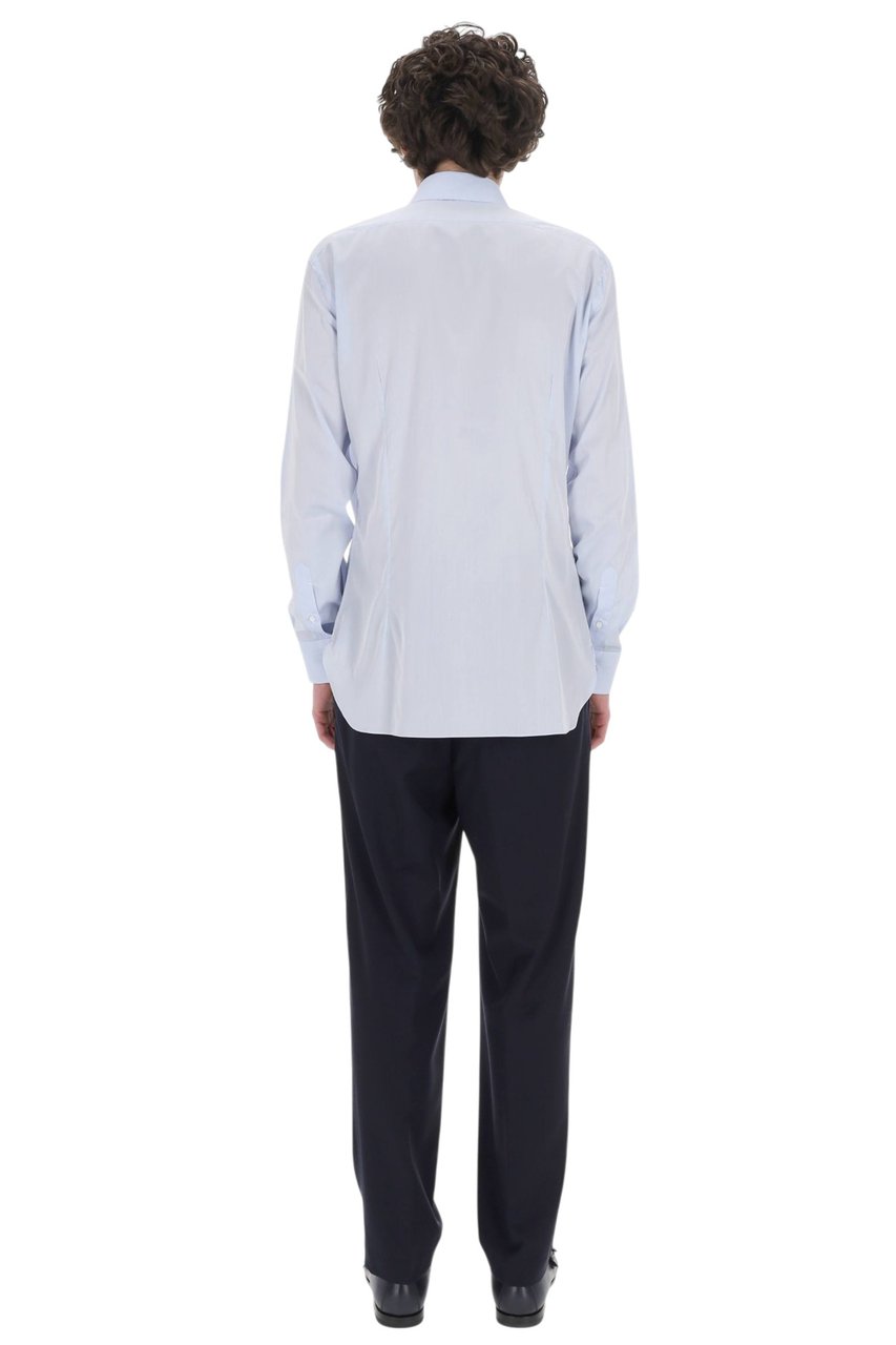 Barba Black Label Cotton Poplin Casual Shirt Wit