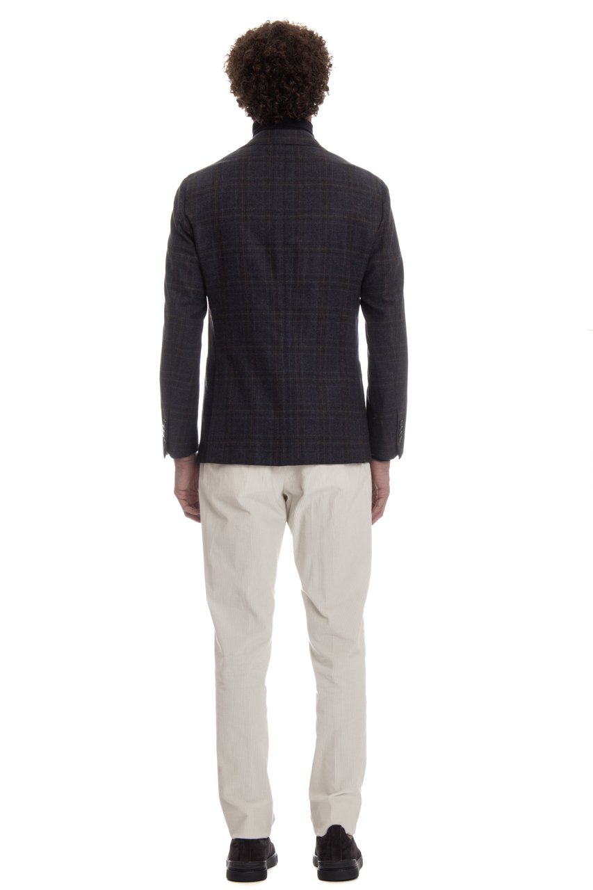 Barba Prince of Wales Tailored Jacket Zwart