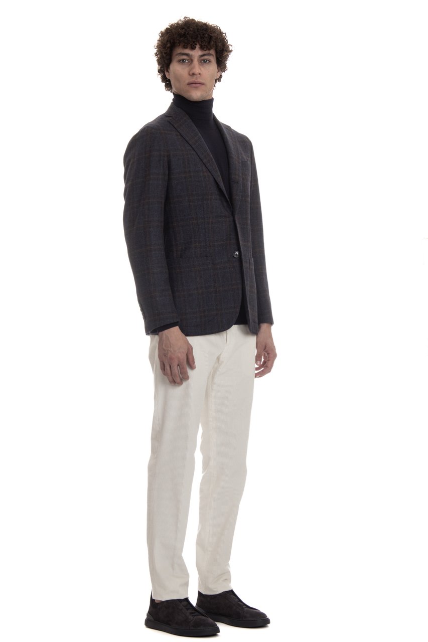 Barba Prince of Wales Tailored Jacket Zwart