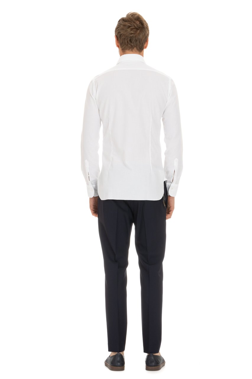 Barba Honeycomb Stretch Tailored Shirt Cult Label Wit