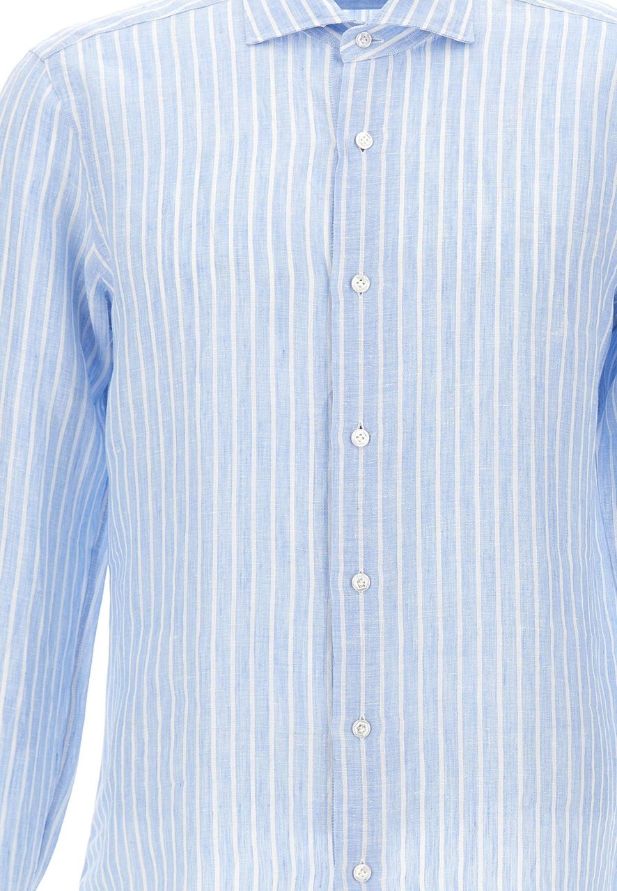 Barba Shirts Light Blue Lichtblauw