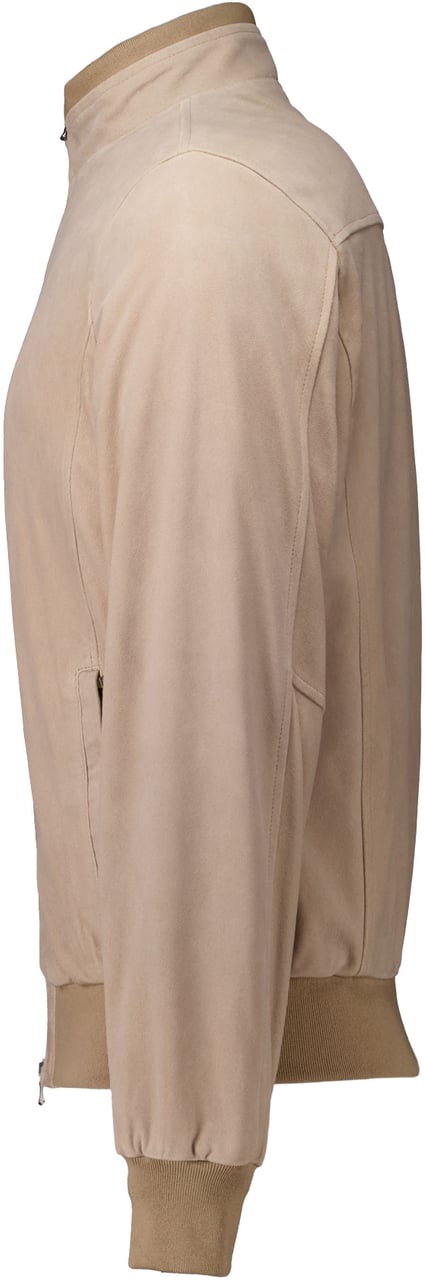 Barba Napoli Barba Napoli Leren Jassen Beige Fox 48201 Beige