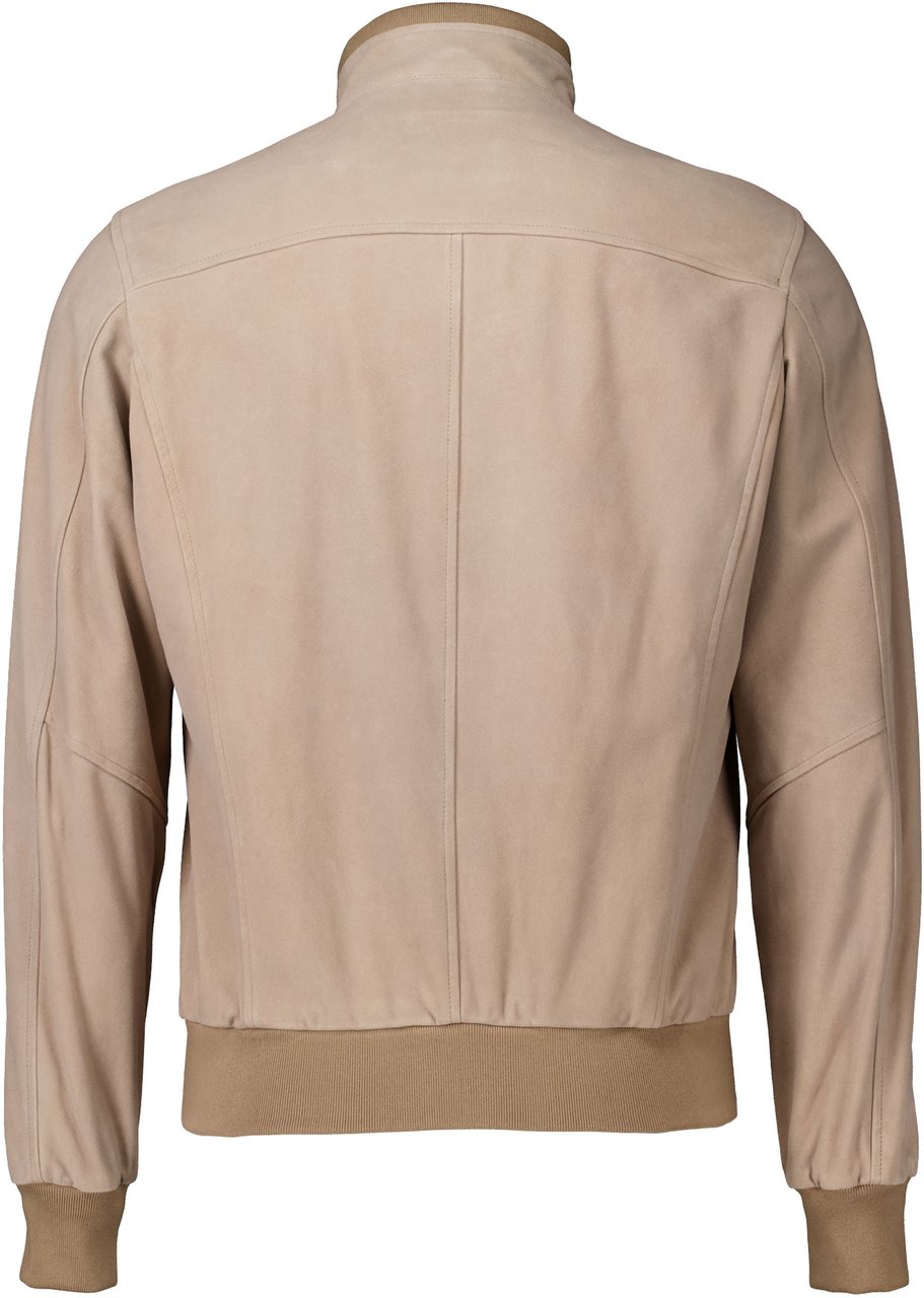 Barba Napoli Barba Napoli Leren Jassen Beige Fox 48201 Beige