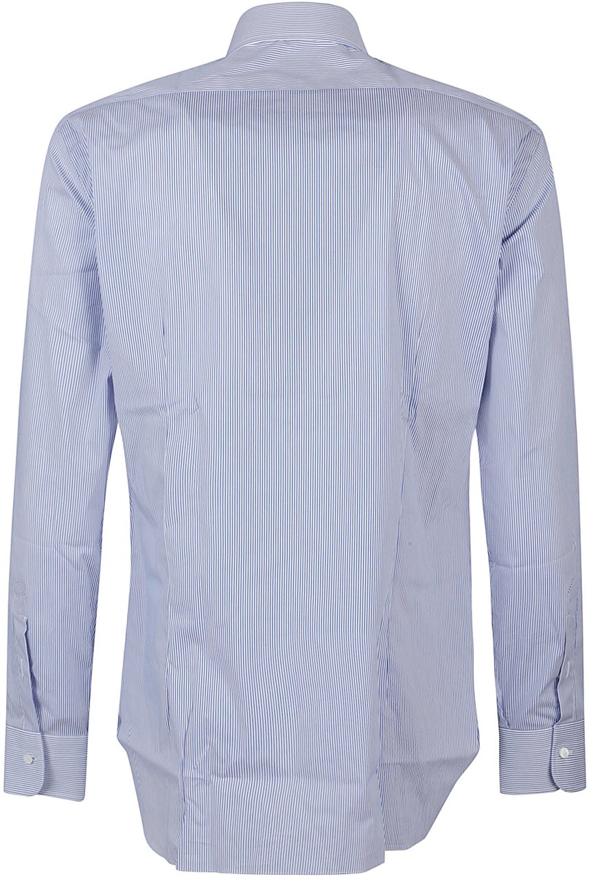 Barba Napoli Long Sleeve Neck Shirt White Wit