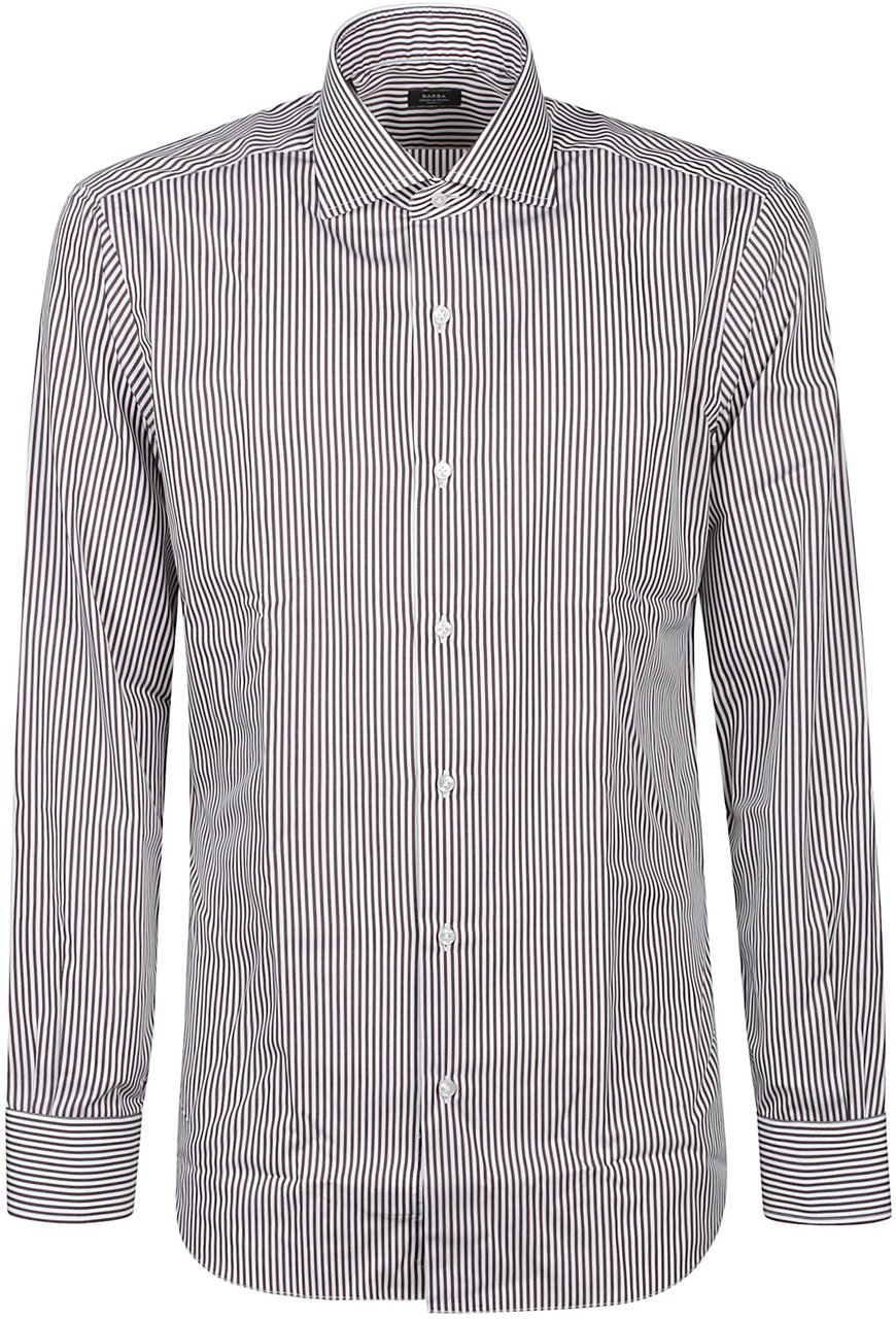 Barba Napoli Long Sleeve Neck Shirt White Wit