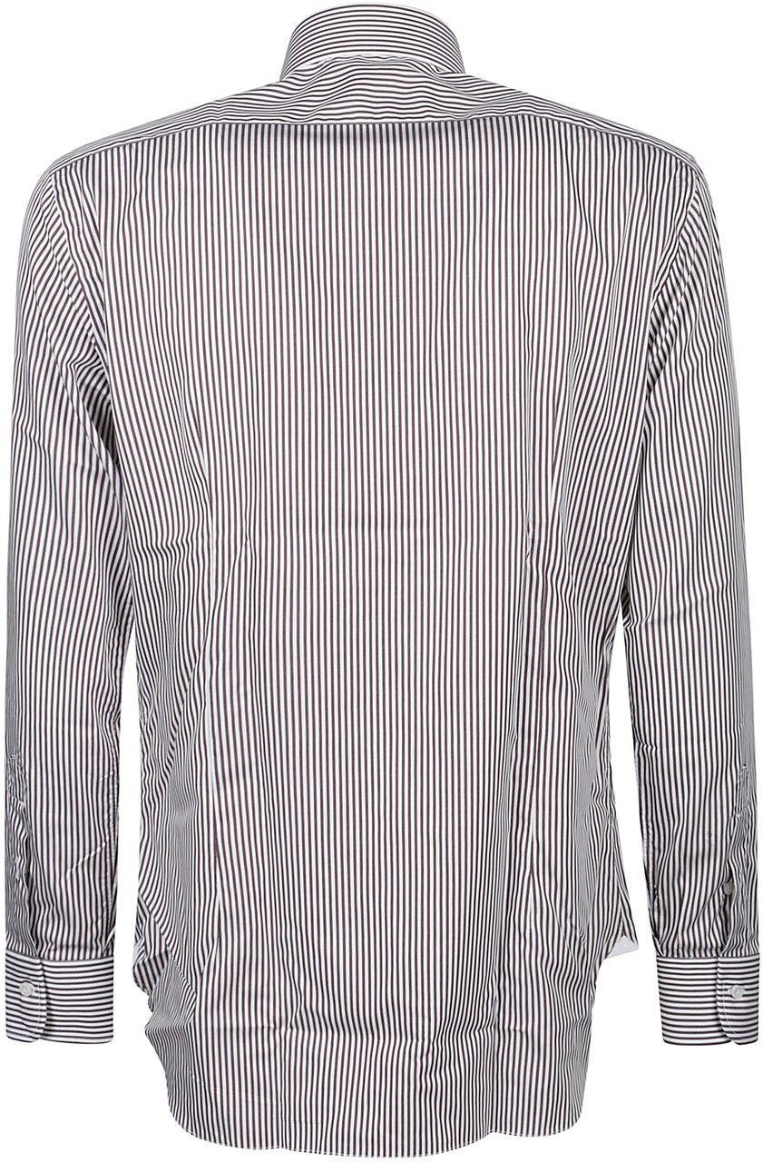 Barba Napoli Long Sleeve Neck Shirt White Wit