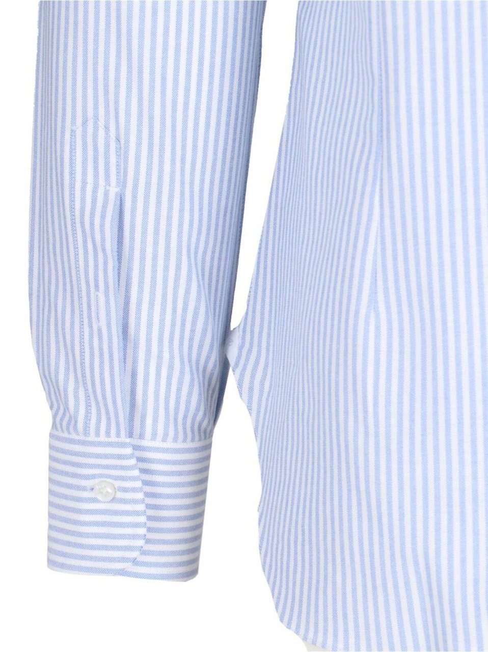Barba Napoli I' Stripe Shirt – Light Blue Blauw