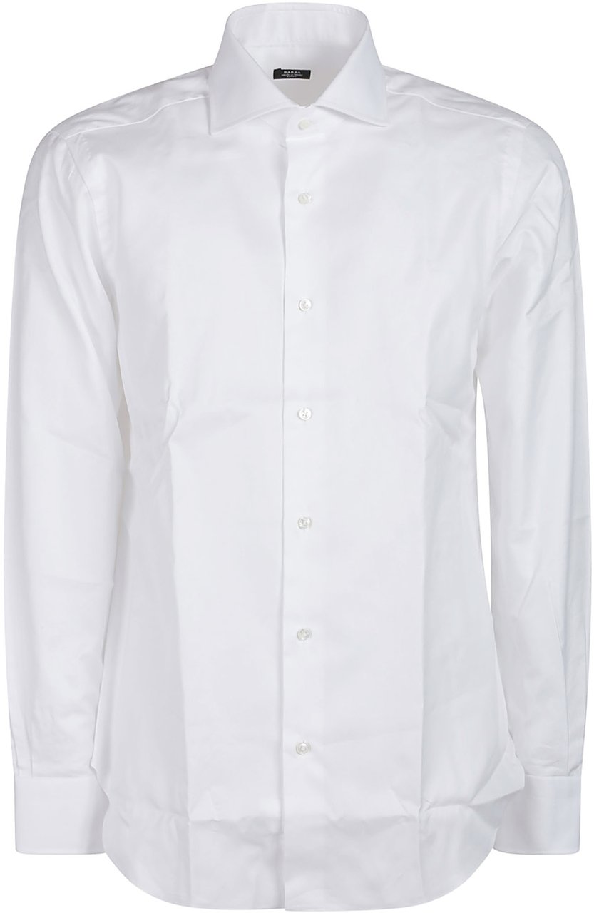 Barba Napoli Long Sleeve Neck Shirt White Wit