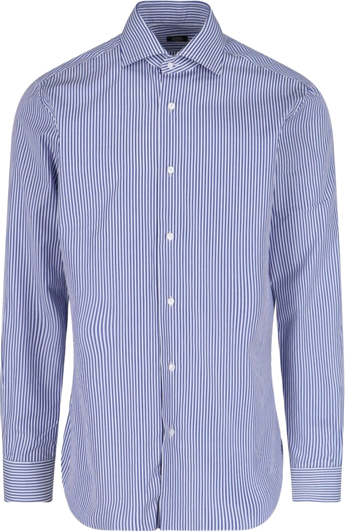 Barba Napoli I' Stripe Shirt – Blue Blauw