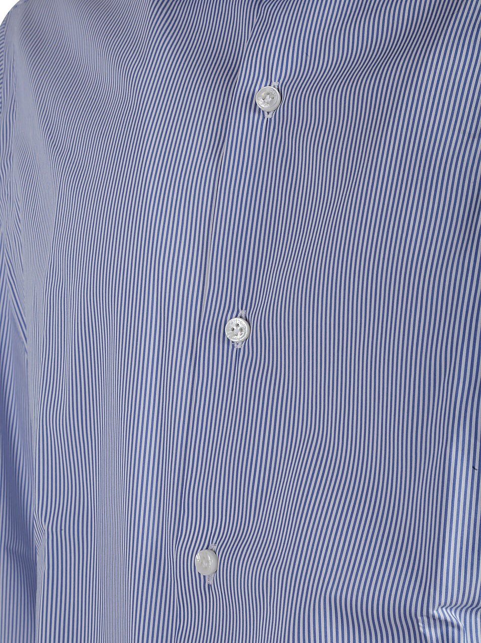 Barba Napoli Long Sleeve Neck Shirt Blue Blauw