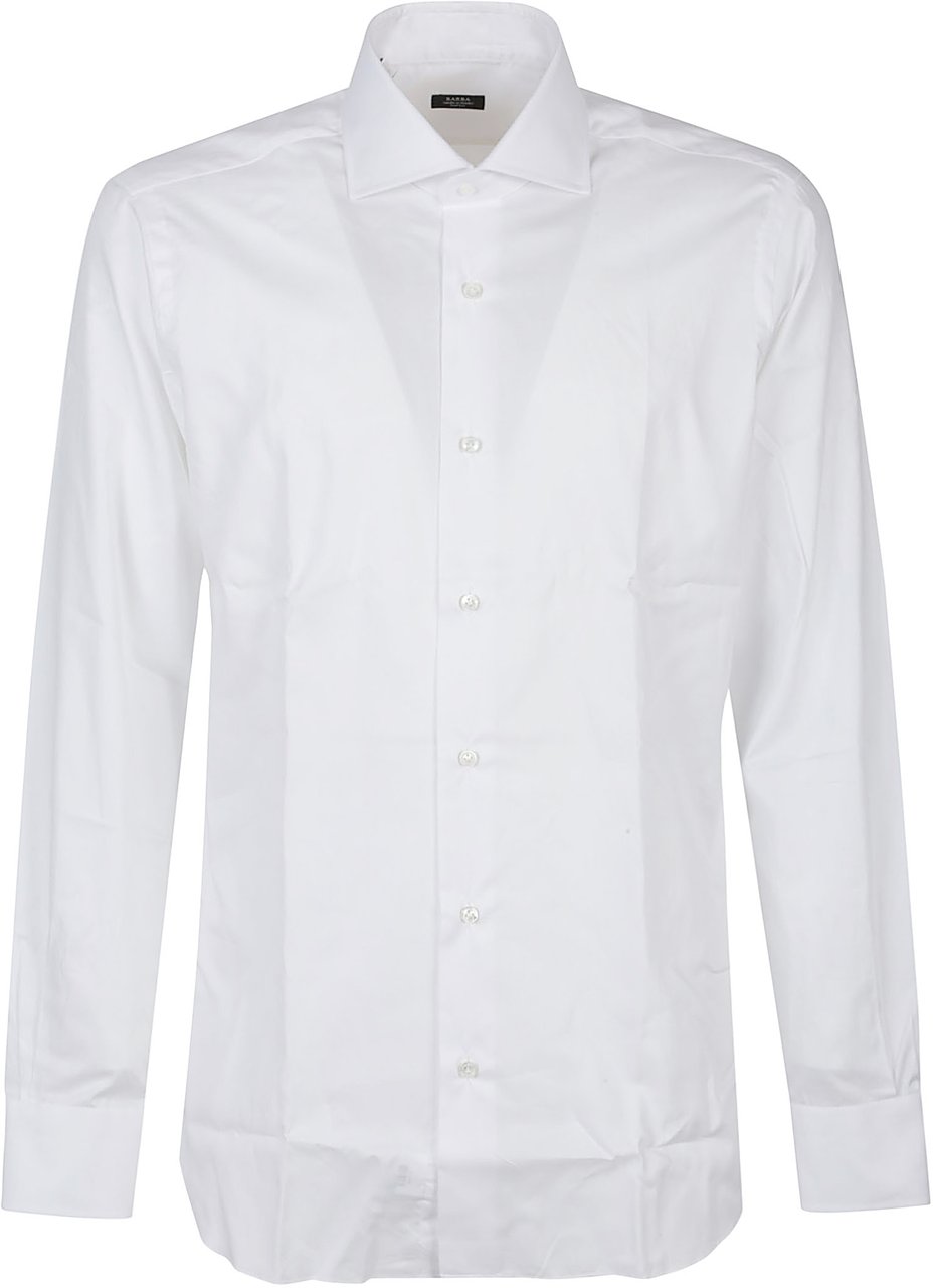 Barba Napoli Long Sleeve Neck Shirt White Wit