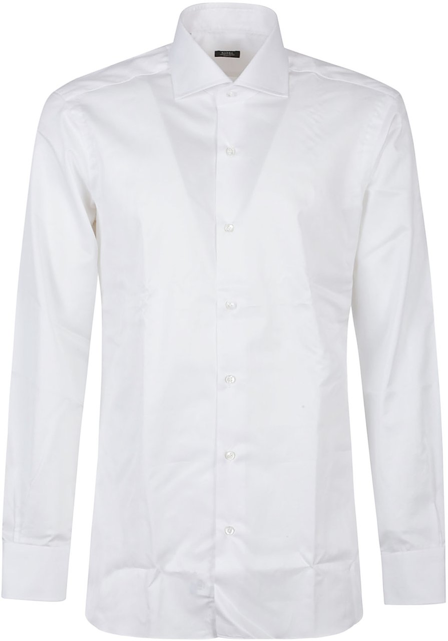Barba Napoli Long Sleeve Neck Shirt White Wit