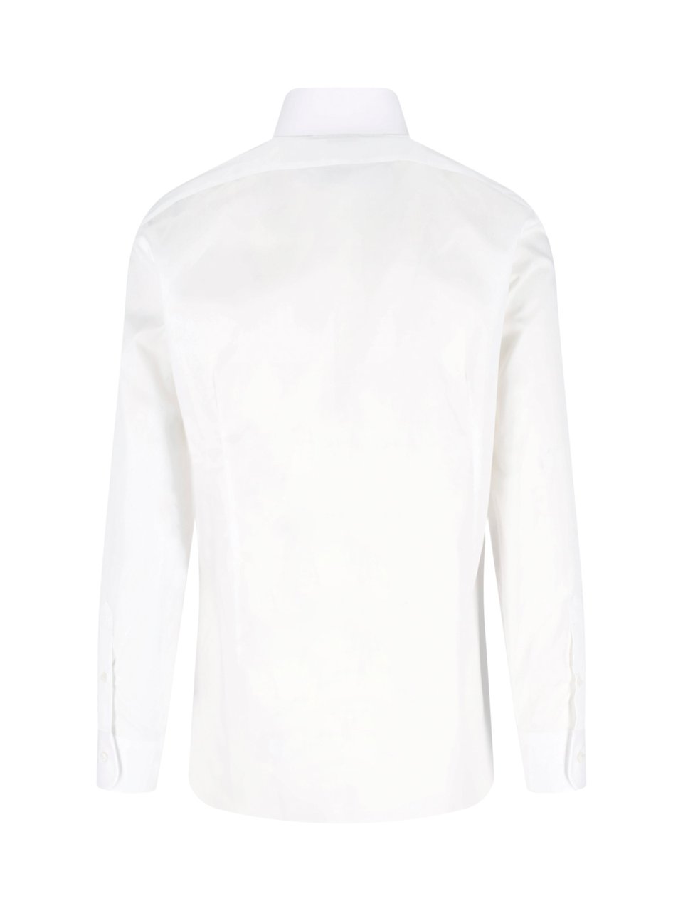Barba Napoli White Striped Cotton Classic Formal Shirt Wit