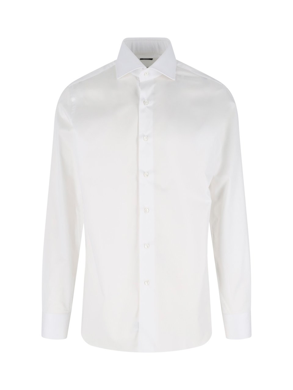 Barba Napoli White Striped Cotton Classic Formal Shirt Wit